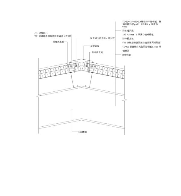 屋脊局部节点图